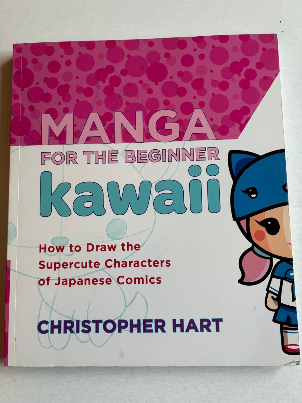 Manga for the Beginner Kawaii by Christopher Hart - Pink & Teal Cover